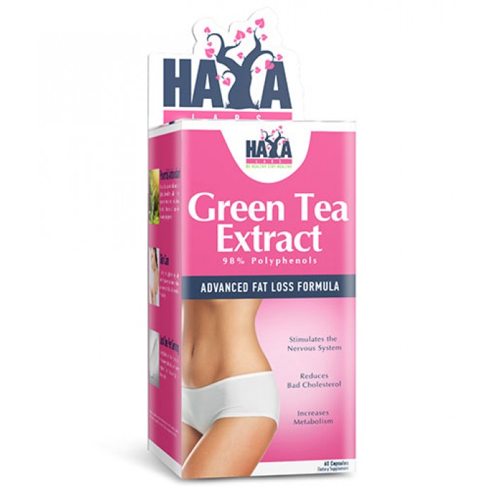 Haya Labs - Green Tea Extract 500mg / 60 tabs.